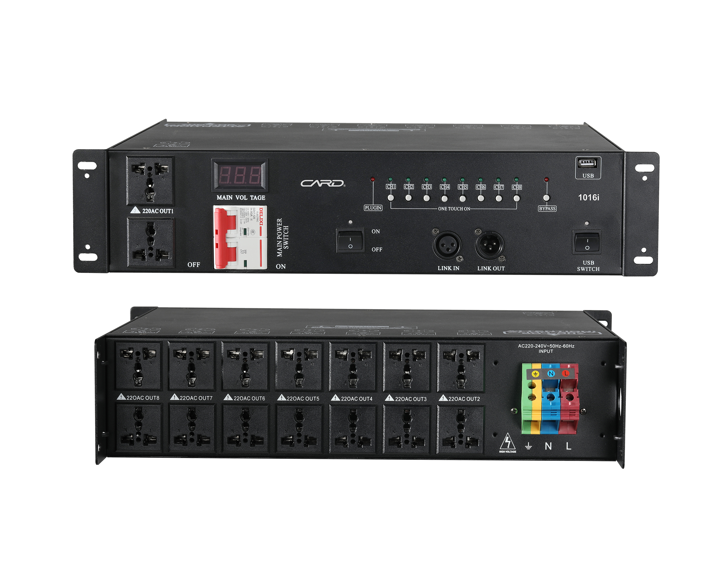 1016i+带16路滤波电源时序器
